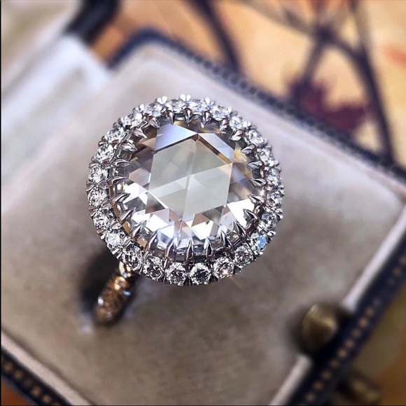 New Women’s 925 Silver Classic Round CZ Ring - Picture 5 of 6